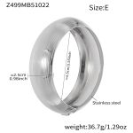 color: Z499-E Style Steel Color Bangle