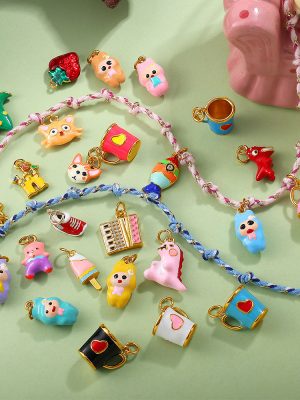 Cartoon Love Small Water Cup Simulation Mini Accessory Pendant Fun Dripping DIY Handmade Ornament