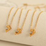 New Necklace Dolphin Pendant Simple Design High-End Jewelry All-Matching