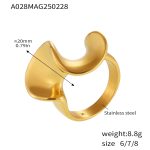 color: A028-Gold Ring -Size 6