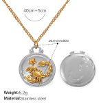 color: XL769SG5 Two-tone Gold Color Necklace