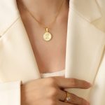 color: RP014-X Letter Gold Necklace -39+5cm