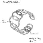 color: A516-Steel Color Ring / size: US 7