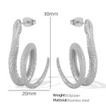 color: EH195 Steel Color Left/Right Earrings