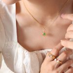 color: P473-Gold Necklace -40+5cm