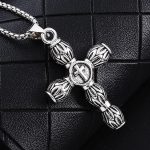 color: Cross + Stainless Steel Chain