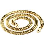 color: 8mm Double 6 Box Buckle Gold / size: 18cm Bracelet