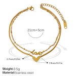 color: TPJL04G Gold Anklet