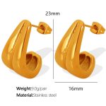 color: EH378 Gold Earrings