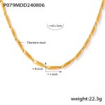 color: TXP079-Gold Polished Segment Length 16mm