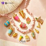 Creative Mini Cup Lollipop Pendant Stainless Steel Dopamine Light Luxury DIY Accessories