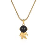 color: Astronaut Necklace Gold MS-628