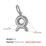 color: PJ431S4 Taurus Steel Color Solid Pendant