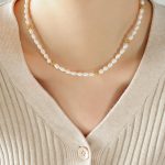 color: P1397-Gold Necklace 38+7cm
