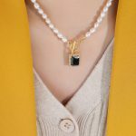 color: P1411-Gold Necklace -40cm