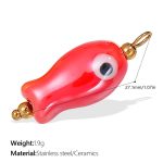 color: PJ357RDG Red Ceramic Pendant