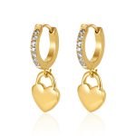 color: -3 Hanging Heart Earrings