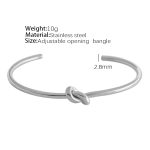 color: SZ45 Fine Style Adjustable Silver Bangle