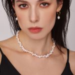 Baroque Freshwater Pearl Necklace Design Elegant Socialite Exquisite and Versatile Jewelry for Women
