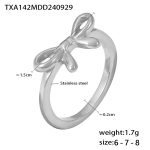 color: TXA142-Steel Color Size 6 Ring
