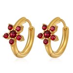 color: MS-783 Gold Small Red Rhinestone