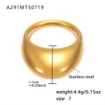 color: A291-Gold Ring / size: US 7