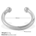 color: SZ272S Silver Bangle