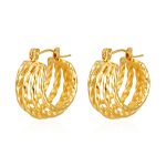 color: New Five-splice Wire Earrings Gold MS-698