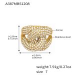 color: A387-Gold Zircon Ring