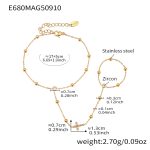 color: E680-Gold Back-hand Chain