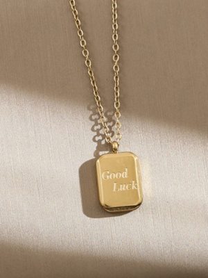Necklace All-Match Stainless Steel Electroplated 18K Gold Pendant Chain Elegant Jewelry