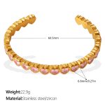 color: SZ337PKG Pink Zircon Bangle