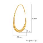 color: Cast Ear Jacket Gold Large 29*40mm