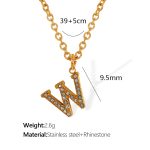 color: XL175 Gold W Necklace