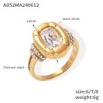 color: TXA052-Gold Ring -Size 8