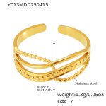 color: Y013-Gold Ring / size: US 7