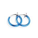 color: Spring Ear Clip 2.0*8mm Blue Color 1 PC