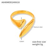 color: A640-Gold Ring / size: US 8