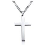 color: Cross Silver +60cm Chain
