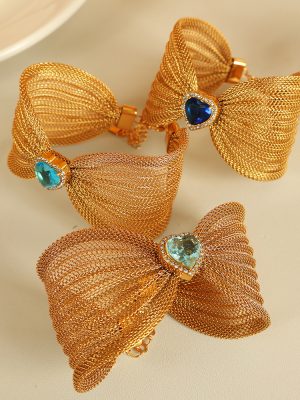 Bracelet Gentle Sweet Bracelet Butterfly Rhinestone-Encrusted Jewelry New Natural Inlaid Stone Bracelet