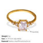 color: JZ166G7 Zircon Ring