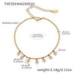 color: TXE391-Gold diy Bracelet 16+5cm