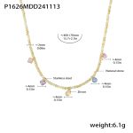 color: P1626-Natural Stone Necklace