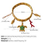 color: SL29G14 Multi-element Bracelet