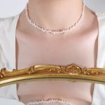color: P1542-High Gloss Imitation Pearl Necklace -37+5cm