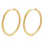 color: Rotating Pattern Ear Cuff Gold