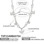 color: TXP354-Bee Steel Color Necklace -41+5cm