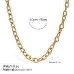 color: XL594G3.9MM Oval O Chain