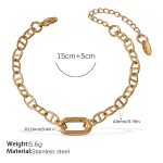 color: SL319G Gold Bracelet