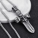 color: Sword +60cm Stainless Steel Chain